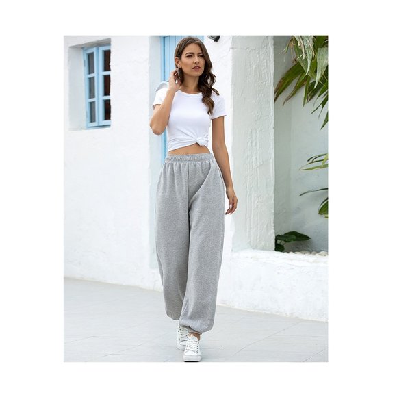 Baggy Sweatpants Joggers for Women Relaxed Fit with pockets Oversized Streetwear - Picture 8 of 9